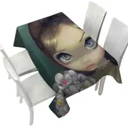 Faces of Faery #147 Elegant Girl with Flower Bouquet Tablecloth
