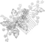WEKADRIN Bridal Hair Comb: Women Formal Clip For Bun Or Updo Styling - Hair Comb Clip With Rhinestones For Wedding And Party Hairstyles