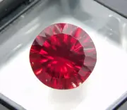 Certified 19.10 CT ROUND RED Ruby Cut Topaz Natural Loose Gemstone