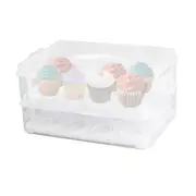 24 Cupcake Stackable Carrier Service Tray Fridge White