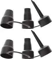 DOITOOL 2 Sets Air Pump Adapter for Inflatables- Replacement Nozzles Electric Air Pump 3 Sizes Head Plastic- Air Pump Nozzles for Inflatable Pool Sofa, Camping Cushions, Balloons, Yoga Balls