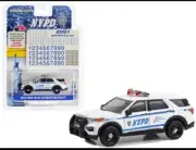 2020 FORD POLICE INTERCEPTOR UTILITY "NYPD" W/DECALS 1/64 BY GREENLIGHT 42776