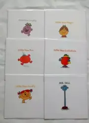 Mr. Men Little Miss Blank Greeting Card Lot Assortment Tall Magic Fun Trouble