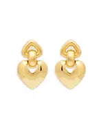 Kenneth Jay Lane Double Heart Drop Earrings, 2L