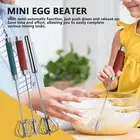 Push Whisk Hand Semi-Automatic Whipper Stainless Steel Whisk Multifunctional