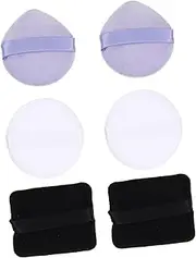[Healeved] Facial Makeup Puff Set 6 Comfortable for Powder Blush High Shine Easy to Maintain