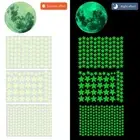 334 Pieces Glow in The Dark Wall Stickers Glow in The Dark Moon,Waterproof Wall