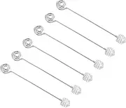 Stainless Steel Honey Dipper Stick Set of 6, Honey Dippers for Honey Pots, 20.4cm/7.7 inches Honey Stirrers