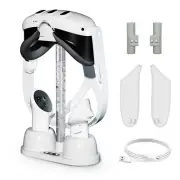 For Oculus Quest 3 VR Controller Charging Dock Charger Headset Stand w/ RGB Lamp