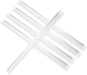 KONTONTY Aluminum Alloy Squeegee Blade 6 Pack Rubber Squeegee Replacement for Window Glass Doors Shower Mirror Tile Car Windscreen Easy Installation