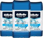 Gillette Endurance Clear Gel Cool Wave Anti-Perspirant / Deodorant 4 Ounce (Pack of 3)