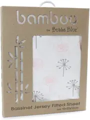 Bubba Blue Pink Bloom Jersey Bassinet Fitted Sheet 101696