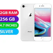 Apple iPhone 8 (256GB, Silver) - Refurbished (Excellent)