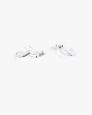 Silver Clip On Earring Converters