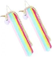 Hohopeti 2 Pack Headband Holder Hair Accessories Organiser for Boys and Girls Unicorn Hairpins Storage Rack Hand-Woven Pendant Headdress Organizing Holder