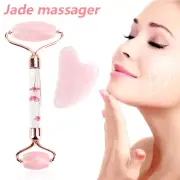Jade Face Massagers Roller Gua Sha Board Facial Beauty Tool Anti Ageing DQ