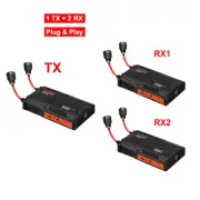 1TX*2RX 5.8Ghz 300M HD Wireless HD Extender Video Transmitter Receiver To TV