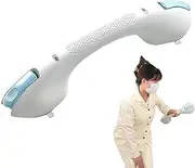 Shower Grab Bar - Anti-Slip Shower Handle with Suction Cup - Wall-Mounted Bath Aids for Accessible, Walk-in, Transfer