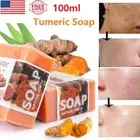 100g Tumeric Soap Natural Ginger Anti-Acne Dark Spots Removal Body Deep Cleaning