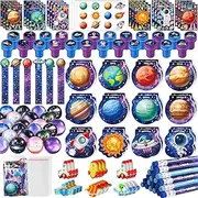 Ben Louis 216Pcs Outer Space Themed Party Favors Space Alien Sticker Stampers School Stationery Set Bulk Classroom Prizes for Astronaut Planet Birthday Party Goodie Bags Fillers
