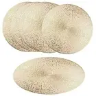 PVC Round Table Mat Placemats Set of 6 for Dining Table Kitchen Mats