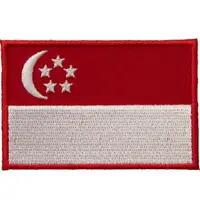 在飛比找樂天市場購物網優惠-SINGAPORE 新加坡 國旗 刺繡國旗燙布貼 補丁貼 刺