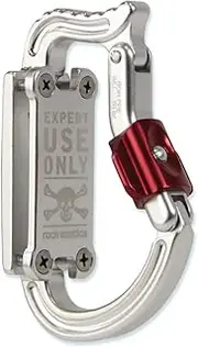 Rock Exotica Transporter Gear & Accessory Carabiner - Heavy Duty Tool Holder with Dual Push-Button Locking Gate for Climbing Harnesses – Made in The USA