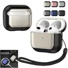 Front LED Visible for AirPods Pro 2nd/3rd Gen TPU Shockproof Protective Case