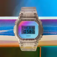 在飛比找ETMall東森購物網優惠-CASIO 卡西歐 G-SHOCK 漸變水晶玻璃 透明膠帶 