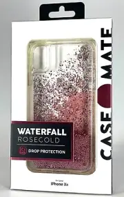Case-Mate Waterfall Glitter Rose Gold Tough Hard Case For Apple iPhone XR/11