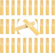 30 Pieces Clarinet Reeds 2.5, Bb Clarinet Reeds Traditional Strength 2.5 Reeds Thinner Reed Tip for Clarinet Experienced Players