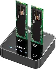 MAIWO K3016S Dual-Bay m.2 SATA Docking Station. Support Offline Clone duplicator and one-Key System Disk Copy Function.(5Gbps)