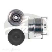 Gates Alternator Pulley - OAP7150