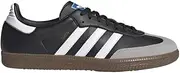 [adidas Originals] Samba Vegan Mens Shoes, Cloud White/Core Black/Gum, 10
