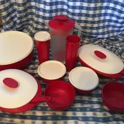 Tupperware Essentials ~ Beverage ~ Plates ~ Serving ~ Salad Set $177 value NEW