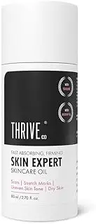 ThriveCo Skin Expert Skincare Oil For Face & Body | Fades Scars & Stretch Marks, Hydrates Dry Skin, Restores Skin Elasticity & Evens Skin Tone | With Rosehip Oil, Avocado Oil & Olive Oil