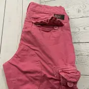 Superdry Men's W28 Pink Cotton Core Cargo Lite Cargo Shorts NWT