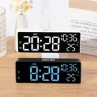 Date Alarm Clocks Temperature Display Table Clock for Bedroom