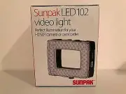 SUNPAK LED 102 VIDEO LIGHT FOR HDSLR CAMERA OR CAMCORDER BRAND NEW IN BOX!