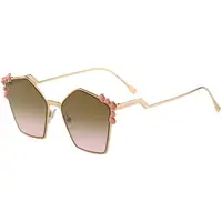 在飛比找momo購物網優惠-【FENDI 芬迪】太陽眼鏡 FF0261S(金色)