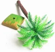 Realistic Mini Palm Trees Set of 12 Waterproof Plastic for Micro Landscape for DIY Garden Decor Fairy Garden Accessory