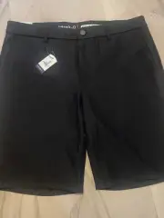 NWT Johnnie O Prep-Formance Cross Country Short Black Sz 33 $98
