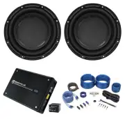 (2) Polk Audio DB1042DVC 10” 2100w Car Audio Subwoofers+Mono Amplifier+Amp Kit