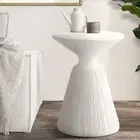 Oikiture Side Table Coffee Bedside End Stool Stand Terrazzo Indoor Outdoor