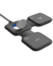 LAX Gadgets 3in1 Folding Travel Wireless Charger
