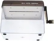 VILLFUL Manual Shredder Desktop Paper Shredder Hand Crank Shredding Machine for