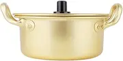 Korean Noodle Ramen Pot Aluminum Pot Korean Yellow Aluminum Stockpot Instant Noodles Pot(16cm)