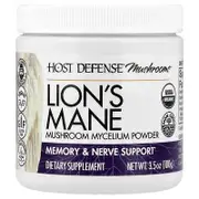 Host Defense, Host Defense® Mushrooms™, Lion's Mane, Mushroom Mycelium Powder, 3.5 oz (100 g)