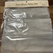 Even Weave Nylon Net Lot Of 2 -9x12 “ Sheets NEW By FIBRE ARTS