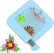 Quilling Knitting Board - Paper Quilling Tool with 20 Needles | Quilling Board Paper Winding Disc | Paper Craft Tools | Knitting Board Grid Guide for Making Paper Strips Paper Folding Crafting